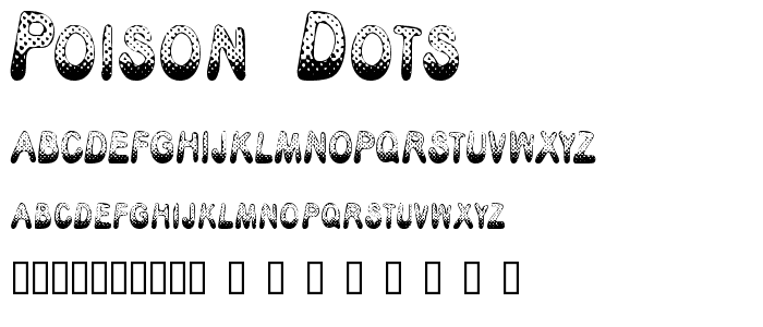 Poison Dots font